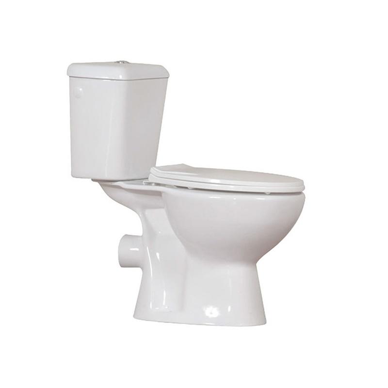 YS22221P 2-delt keramisk toilet, tætkoblet P-trap vasketoilet;