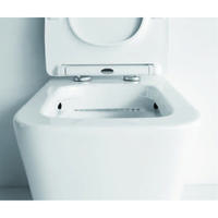 YS22251P 2-delt kantløst keramisk toilet, P-trap vasketoilet;