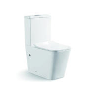 YS22251P 2-delt kantløst keramisk toilet, P-trap vasketoilet;