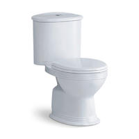 YS22262P 2-delt keramisk toilet, P-trap vasketoilet;