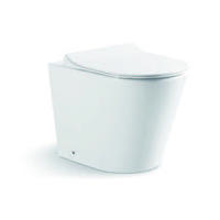 YS22268F Enkeltstående keramisk toilet, kantløst, P-trap vasketoilet;