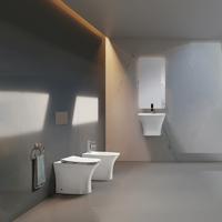 YS22291F Enkeltstående keramisk toilet, kantløst, P-trap vasketoilet;