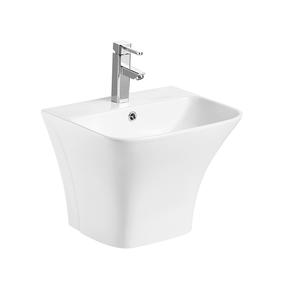 YS22291BH Keramisk vægmonteret håndvask, totemvask i ét stykke;