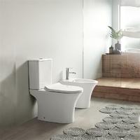 YS22294P 2-delt kantløst keramisk toilet, P-trap vasketoilet;