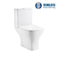 YS22297 2-delt kantløst keramisk toilet, P-trap vasketoilet;
