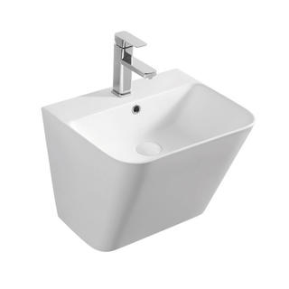 YS26630 Keramisk vægmonteret håndvask, totemvask i ét stykke;