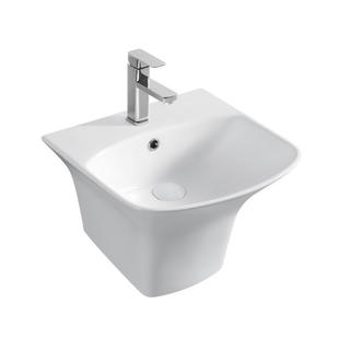 YS26632 Keramisk vægmonteret håndvask, totemvask i ét stykke;