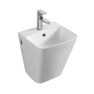 YS26633 Keramisk vægmonteret håndvask, totemvask i ét stykke;