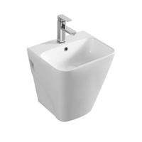 YS26634 Keramisk vægmonteret håndvask, totemvask i et stykke;
