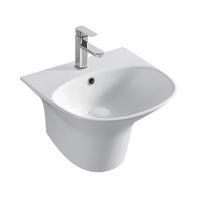 YS26637 Keramisk vægmonteret håndvask, totemvask i ét stykke;