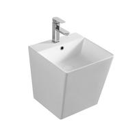 YS26640 Keramisk vægmonteret håndvask, totemvask i ét stykke;