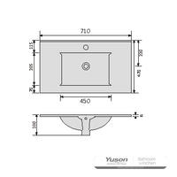 YS27293-70 Keramisk skabsvask, forfængelighedsvask, toiletvask;
