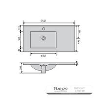 YS27298-90L Keramisk skabsvask, forfængelighedsvask, toiletvask;