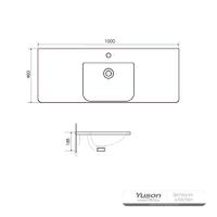 YS27307-100 Keramisk skabsvask, forfængelighedsvask, toiletvask;