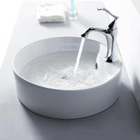 YS28204 Keramisk over disk bassinet, kunstnerisk bassin, keramisk vask;
