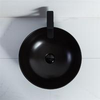 YS28401-MB Mat sort keramik over bordvask, kunstnerisk håndvask, keramisk vask;