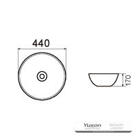 YS28403 Keramik over bordvask, kunstnerisk bassin, keramisk vask;