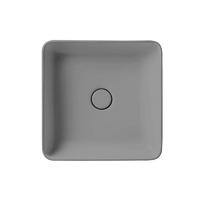 YS28433-MY Mat grå keramik over bordvask, kunstnerisk håndvask, keramisk vask;