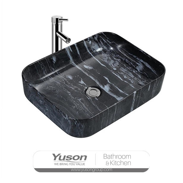 YS28434-MA2 Sten serie keramik over tæller bassinet, kunstnerisk bassin, keramisk vask;