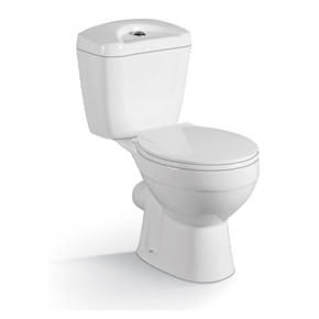 YS22207P 2-delt keramisk toilet, tætkoblet P-trap vasketoilet;