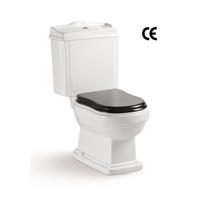YS22209S Retro design 2-delt keramisk toilet, tæt koblet P-trap vasketoilet;