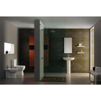 YS22212S Retro design 2-delt keramisk toilet, tæt koblet P-trap vasketoilet;