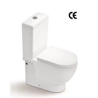 YS22214S Retro design 2-delt keramisk toilet, tæt koblet P-trap vasketoilet;