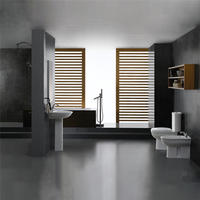 YS22215S Retro design 2-delt keramisk toilet, tæt koblet P-trap vasketoilet;