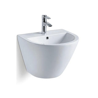 YS22261B Keramisk vægmonteret håndvask, totemvask i ét stykke;