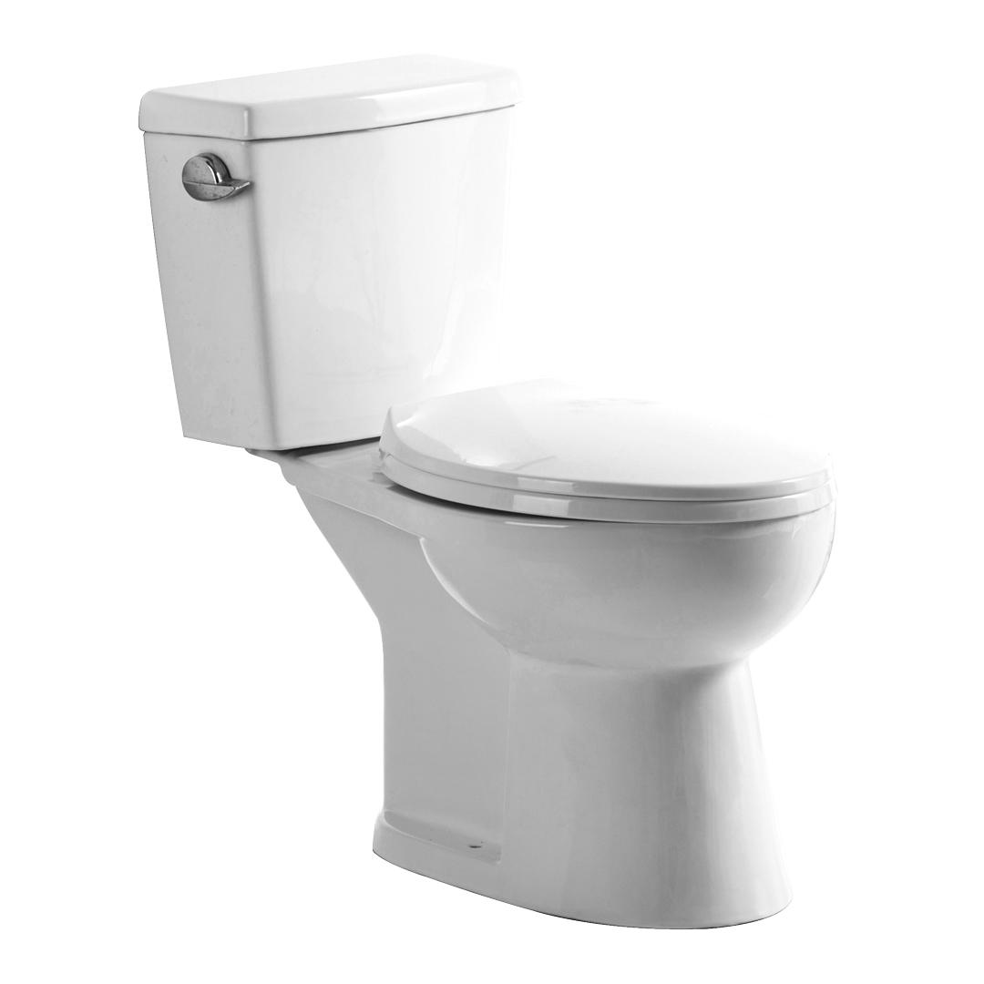 YS22238 2-delt keramisk toilet, forlænget S-trap toilet, TISI/SNI certificeret toilet;