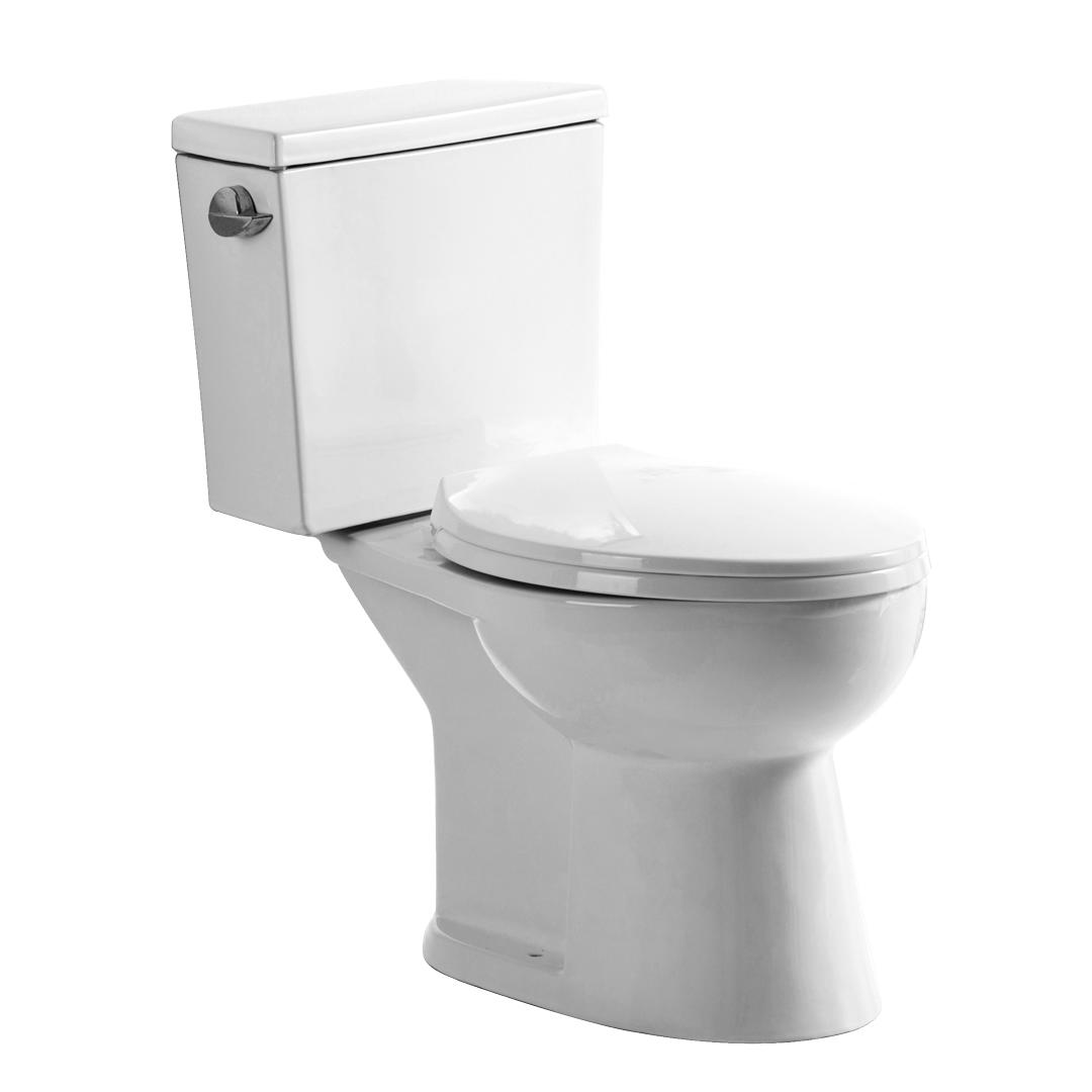 YS22241 2-delt keramisk toilet, forlænget S-trap toilet, TISI/SNI certificeret toilet;