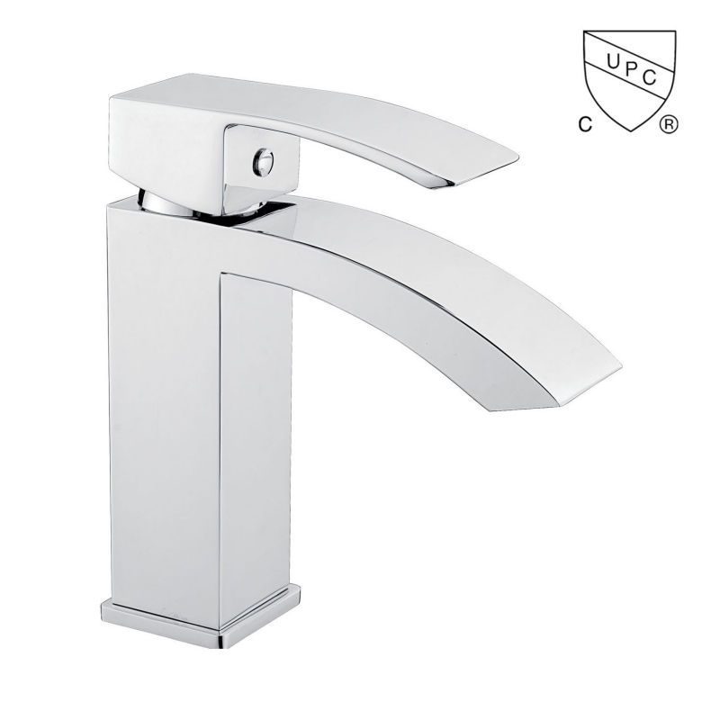 M0016 UPC, CUPC-certificeret armatur til håndvask til badeværelset, 1-grebs enkelt hul/4-in centersæt håndvaskarmatur;