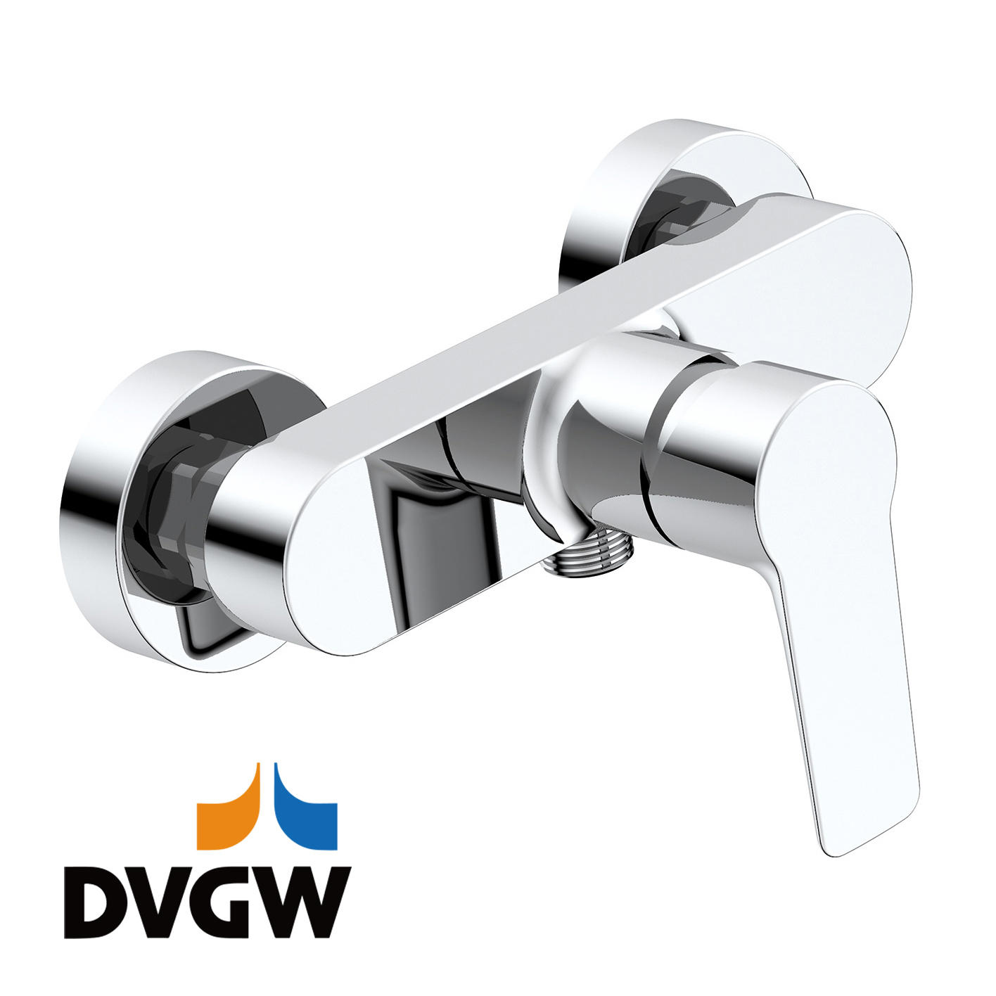 3187-20 DVGW certificeret, messing armatur etgrebs varmt/koldt vand vægmonteret brusearmatur