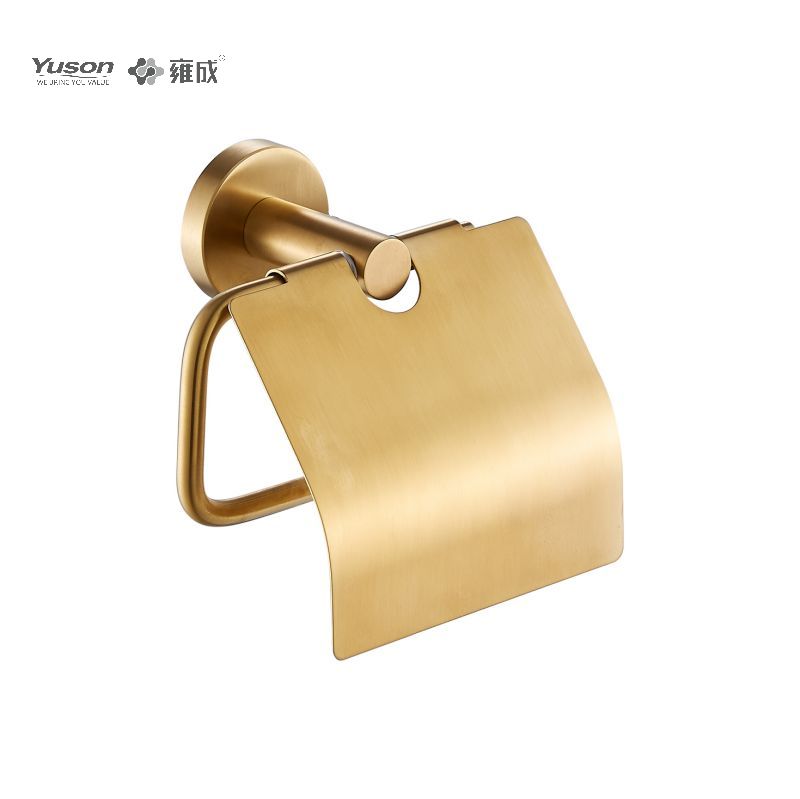 15586 Slankt badeværelsestilbehør, Toiletpapirholder, Zink/Messing/SUS Toiletpapirrulleholder, vægmonteret (Serie 15500)