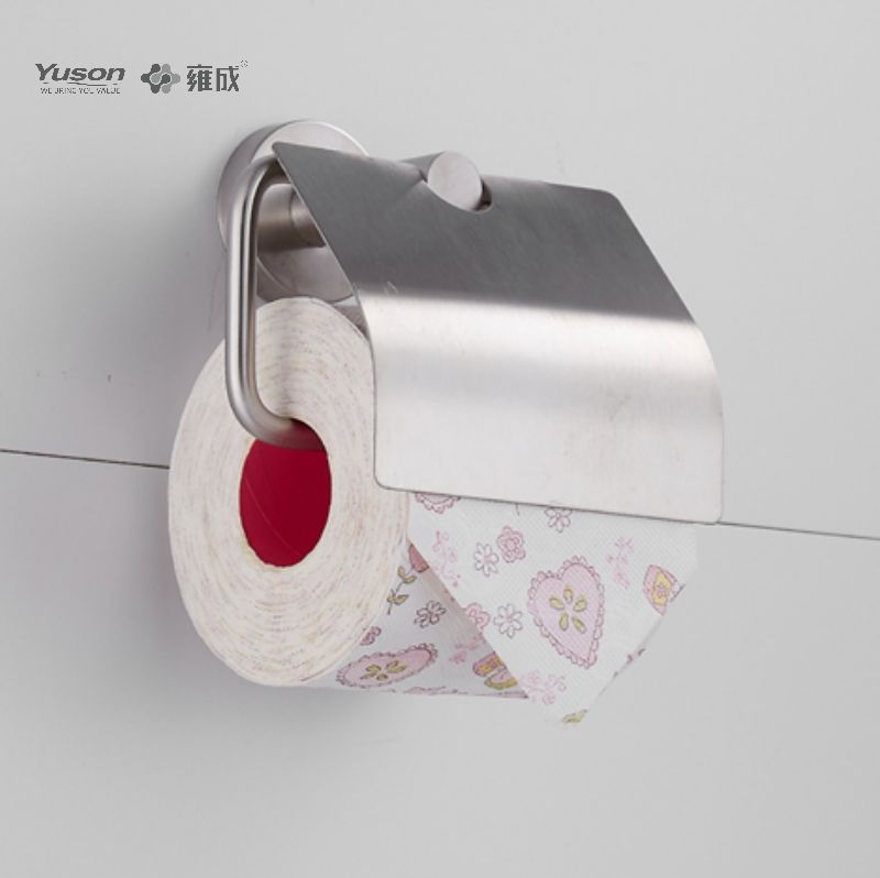 15586 Slankt badeværelsestilbehør, Toiletpapirholder, Zink/Messing/SUS Toiletpapirrulleholder, vægmonteret (Serie 15500)