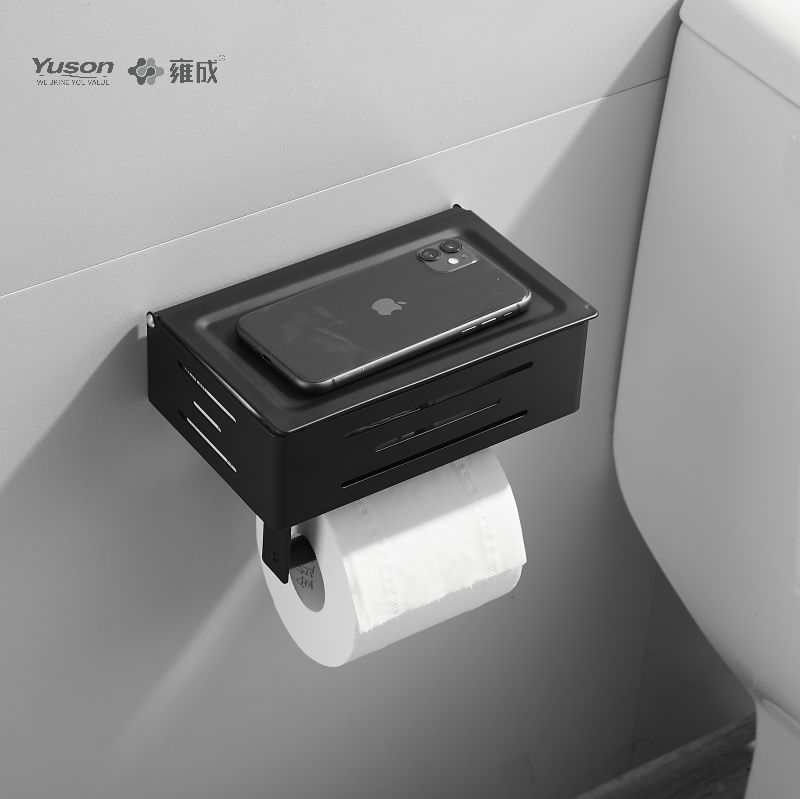 18786C Slankt badeværelsestilbehør, Toiletpapirholder, Zink/Messing/SUS Toiletpapirrulleholder, vægmonteret (Serie 18700)