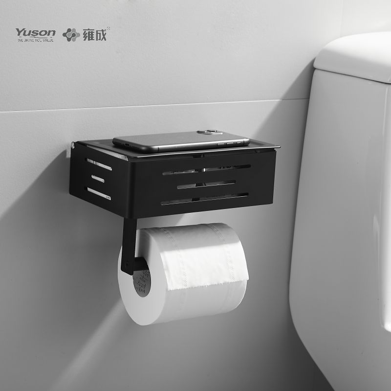 18786C Slankt badeværelsestilbehør, Toiletpapirholder, Zink/Messing/SUS Toiletpapirrulleholder, vægmonteret (Serie 18700)