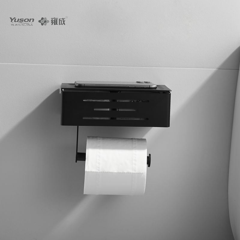 18786C Slankt badeværelsestilbehør, Toiletpapirholder, Zink/Messing/SUS Toiletpapirrulleholder, vægmonteret (Serie 18700)