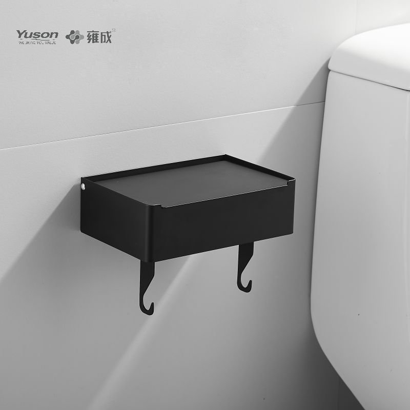18786D Slankt badeværelsestilbehør, Toiletpapirholder, Zink/Messing/SUS Toiletpapirrulleholder, vægmonteret (Serie 18700)
