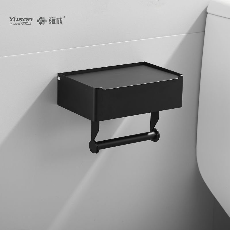 18786D Slankt badeværelsestilbehør, Toiletpapirholder, Zink/Messing/SUS Toiletpapirrulleholder, vægmonteret (Serie 18700)