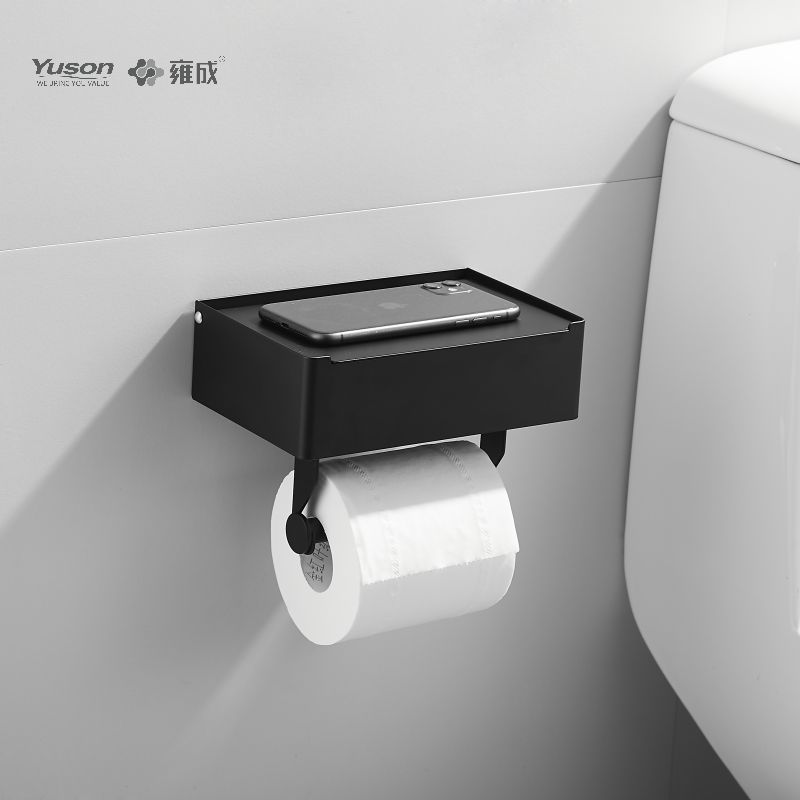 18786D Slankt badeværelsestilbehør, Toiletpapirholder, Zink/Messing/SUS Toiletpapirrulleholder, vægmonteret (Serie 18700)