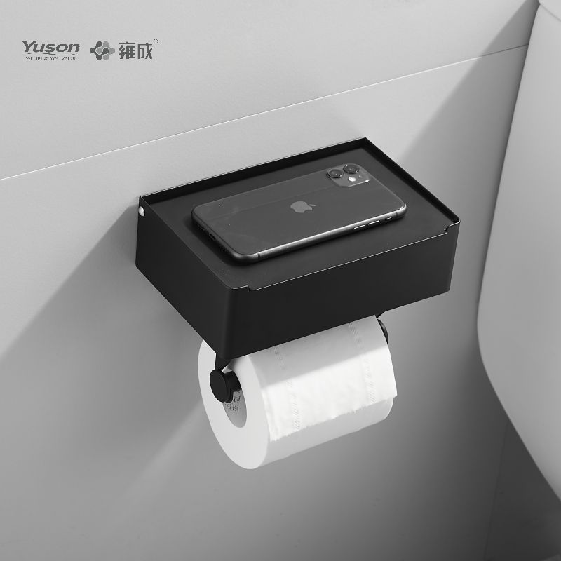 18786D Slankt badeværelsestilbehør, Toiletpapirholder, Zink/Messing/SUS Toiletpapirrulleholder, vægmonteret (Serie 18700)