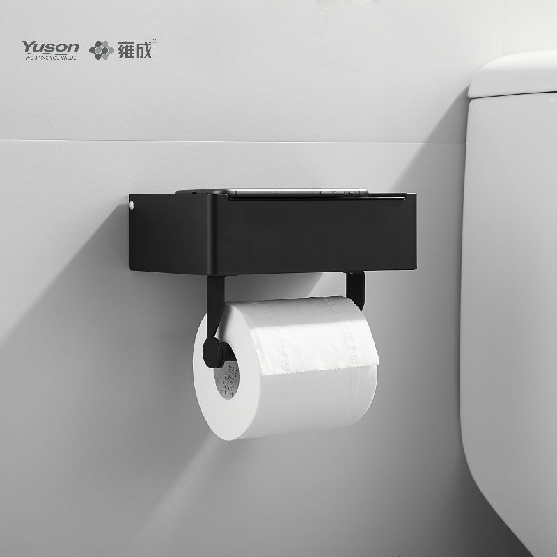 18786D Slankt badeværelsestilbehør, Toiletpapirholder, Zink/Messing/SUS Toiletpapirrulleholder, vægmonteret (Serie 18700)