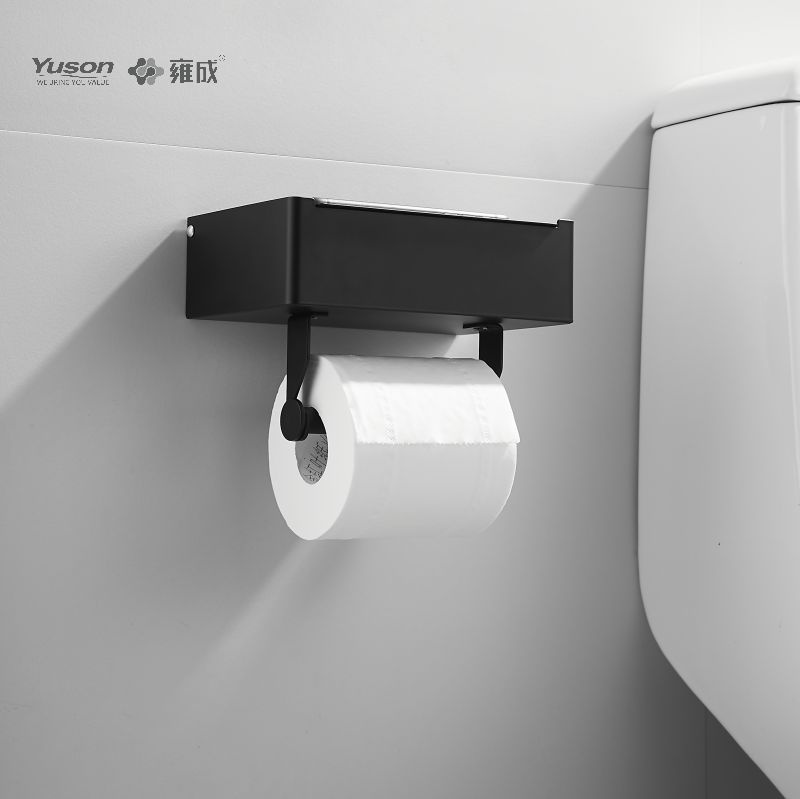 18786D Slankt badeværelsestilbehør, Toiletpapirholder, Zink/Messing/SUS Toiletpapirrulleholder, vægmonteret (Serie 18700)
