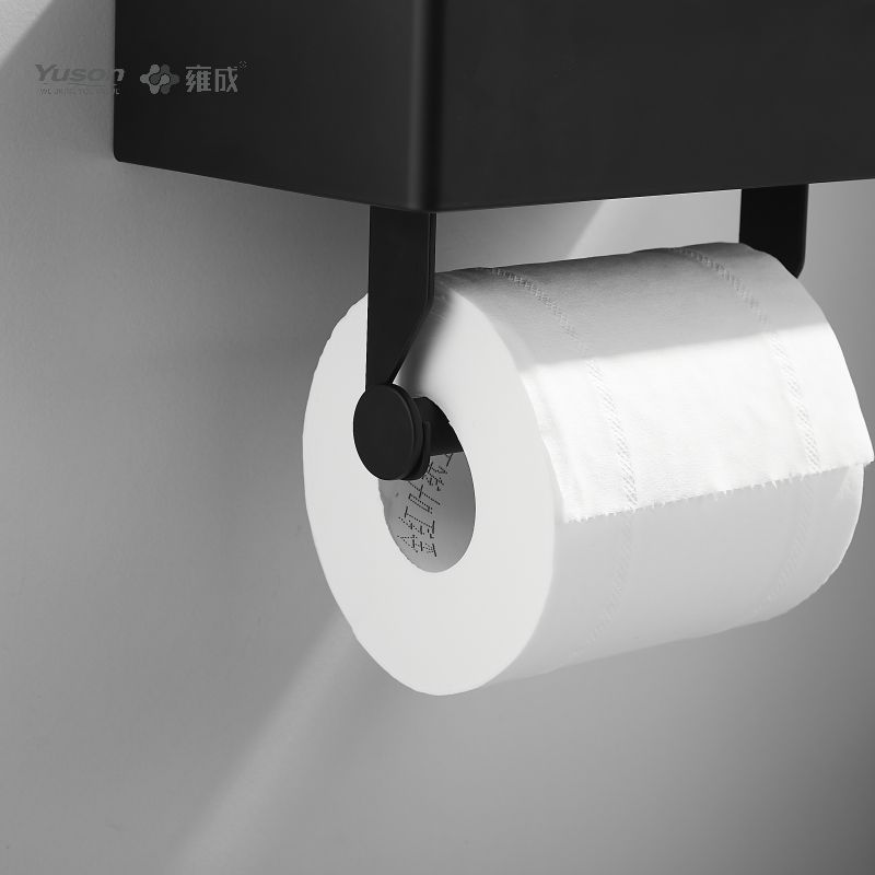 18786D Slankt badeværelsestilbehør, Toiletpapirholder, Zink/Messing/SUS Toiletpapirrulleholder, vægmonteret (Serie 18700)