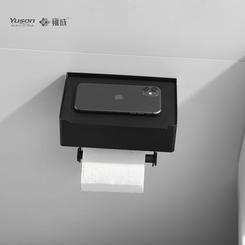 18786D Slankt badeværelsestilbehør, Toiletpapirholder, Zink/Messing/SUS Toiletpapirrulleholder, vægmonteret (Serie 18700)