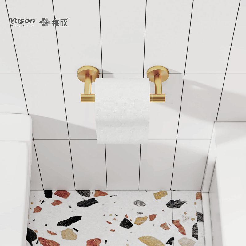 19286P Slankt badeværelsestilbehør, Toiletpapirholder, Zink/Messing/SUS Toiletpapirrulleholder, vægmonteret (Serie 19200)