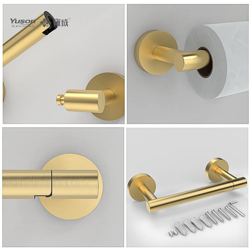 19286P Slankt badeværelsestilbehør, Toiletpapirholder, Zink/Messing/SUS Toiletpapirrulleholder, vægmonteret (Serie 19200)
