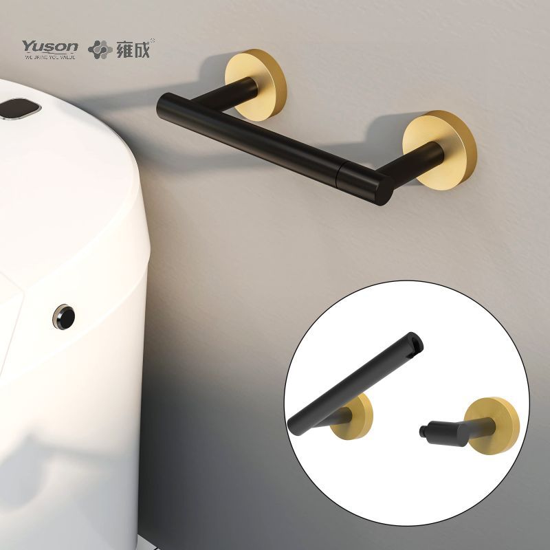 19286P Slankt badeværelsestilbehør, Toiletpapirholder, Zink/Messing/SUS Toiletpapirrulleholder, vægmonteret (Serie 19200)