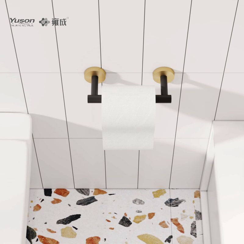 19286P Slankt badeværelsestilbehør, Toiletpapirholder, Zink/Messing/SUS Toiletpapirrulleholder, vægmonteret (Serie 19200)